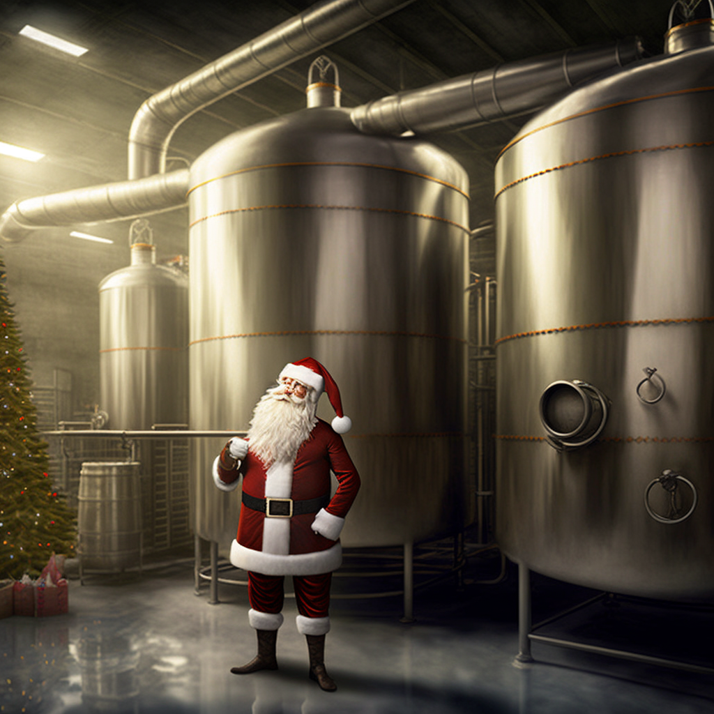 ProfSherlock_Santa_next_to_stainless_steel_fermenters_in_a_brew_ff7d01a3-3296-46bc-b874-698c20c2e041.png